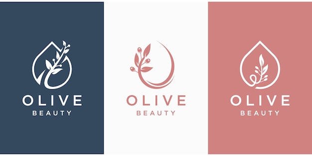 Olive oil  logo template  