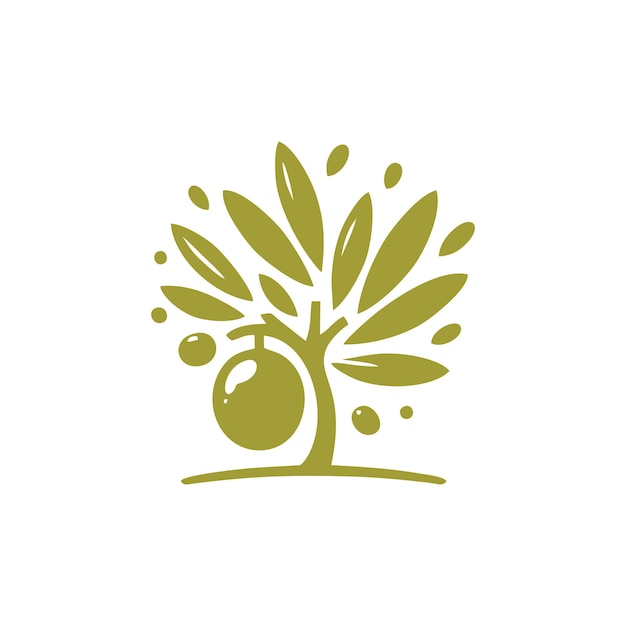 Olive oil logo vectorolive oil logo design template