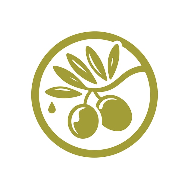 Olive oil logo vectorOlive oil Logo Design Template