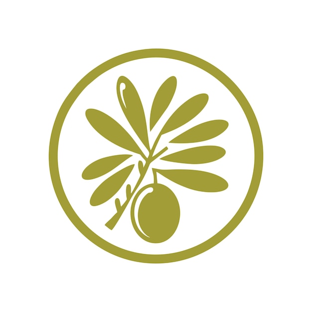 Olive oil logo vectorOlive oil Logo Design Template