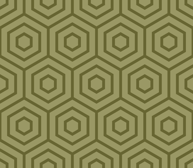 OLIVE SEAMLESS VECTOR BACKGROUND WITH HEXAGONS