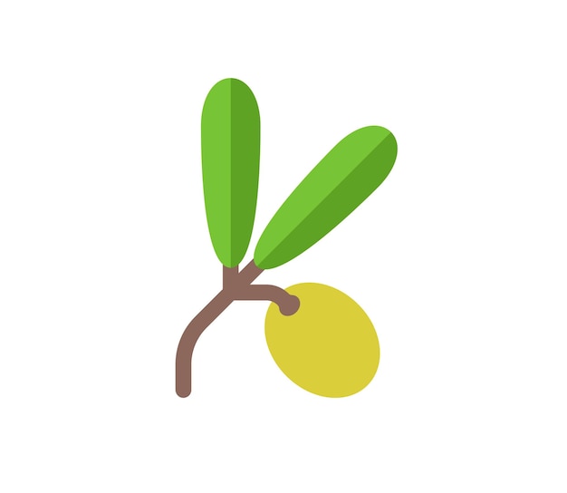 Vector olive vector isolated icon emoji illustration olive vector emoticon