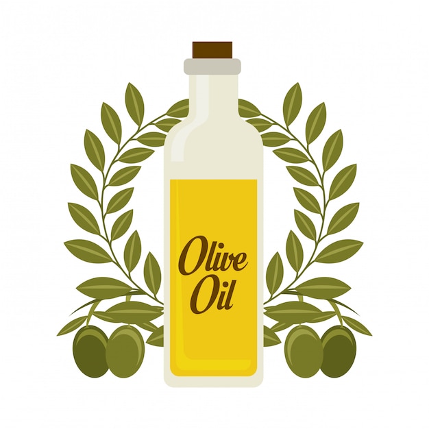 Olives design over white background vector illustration