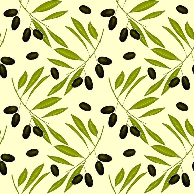 Olives pattern green and dark color