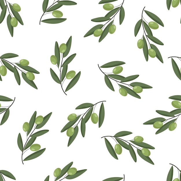 Vector olives pattern