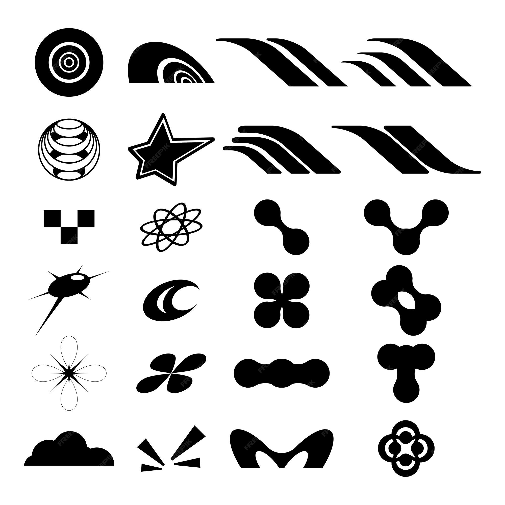 Y2K Graphic Symbols and Logo in 2023