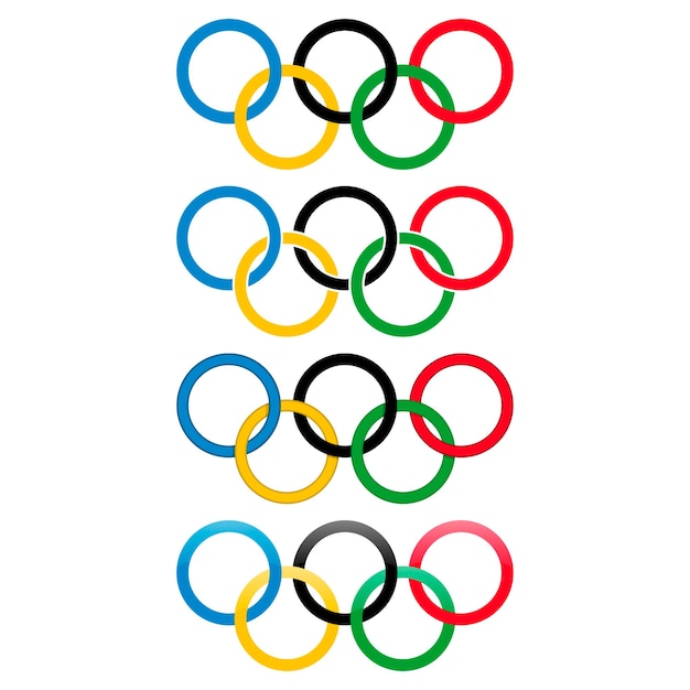 Illustrazione di vettore delle icone dei giochi olimpici