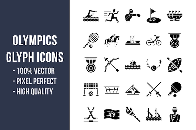 Olympics Glyph Icons