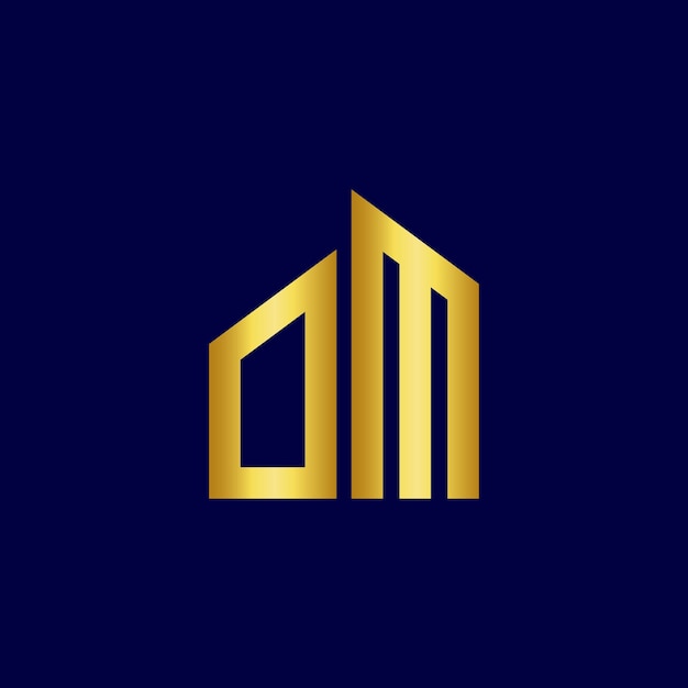 om real estate logo design