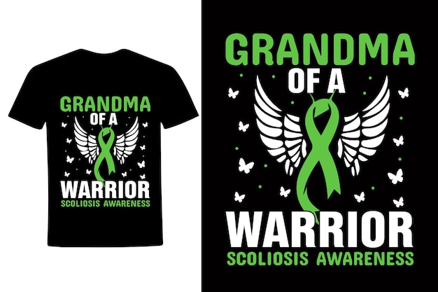 Oma van een Scoliose Warrior Scoliose Awareness Tshirt