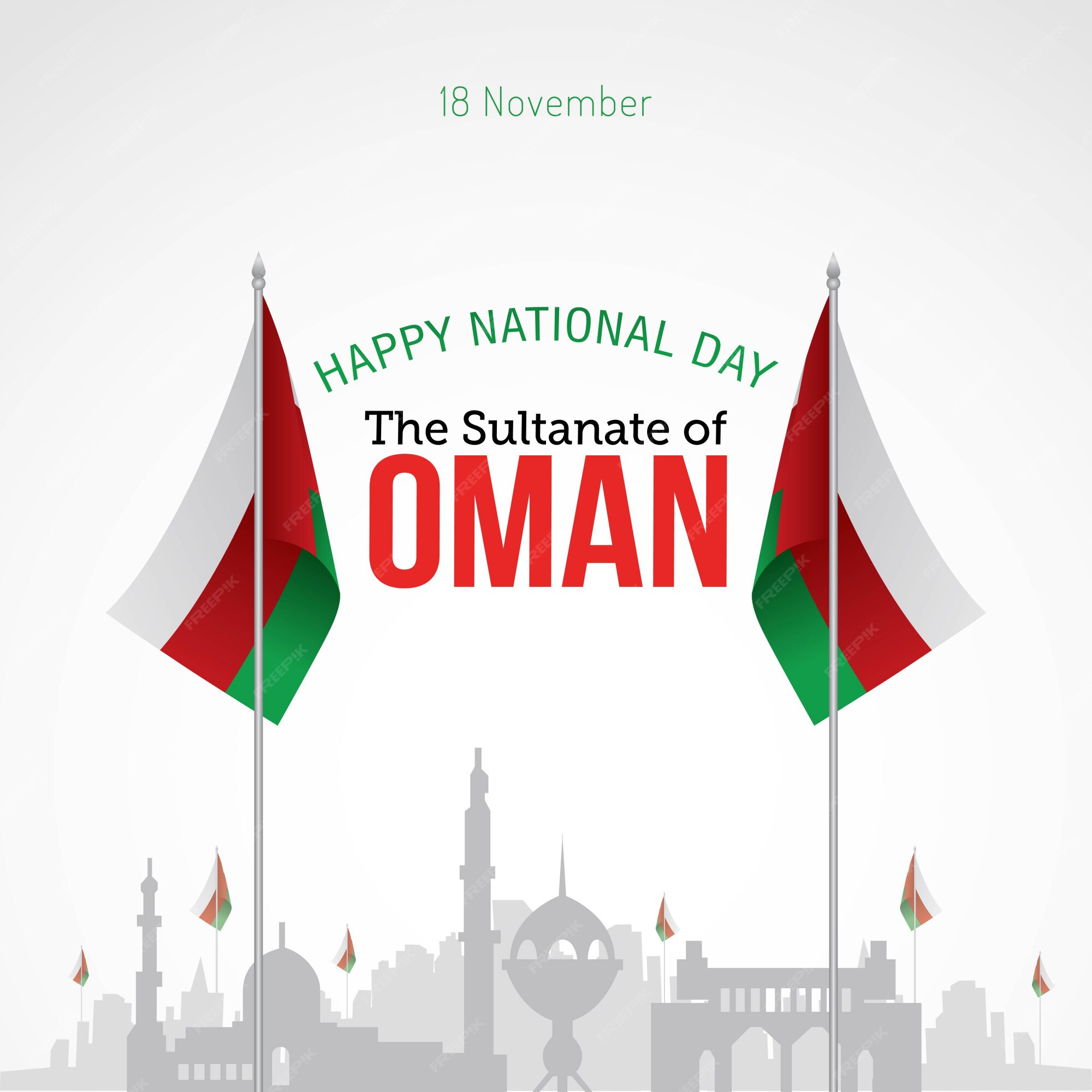 Premium Vector Oman national day
