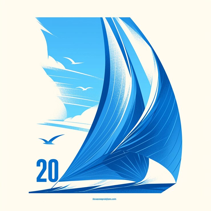 Vector an omani man is sailing