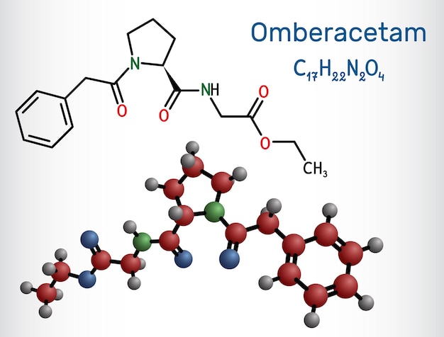 omberacetam molecule synthetic nootropic compound from the racetam family
