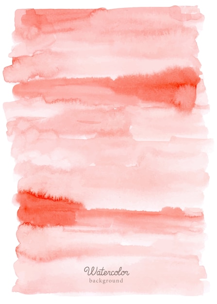 Ombre abstract red watercolor background