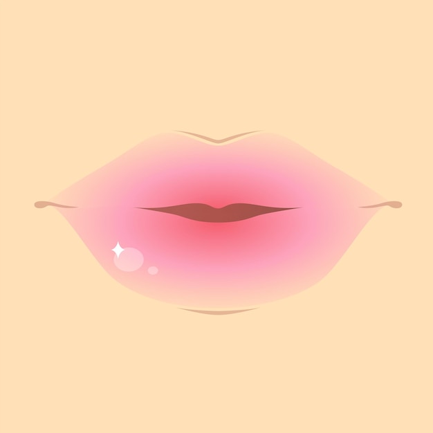 Vector ombre lips