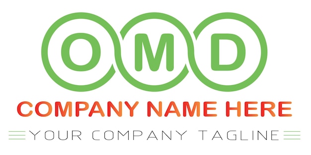 OMD Letter Logo Design