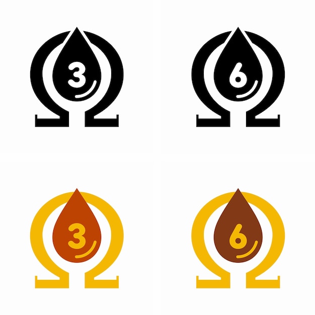 Omega 3 6 vector information signs