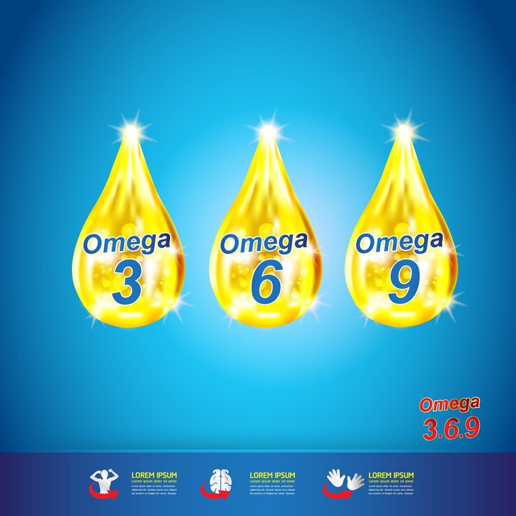 Вектор продукты omega nutrition и vitamin logo для детей.