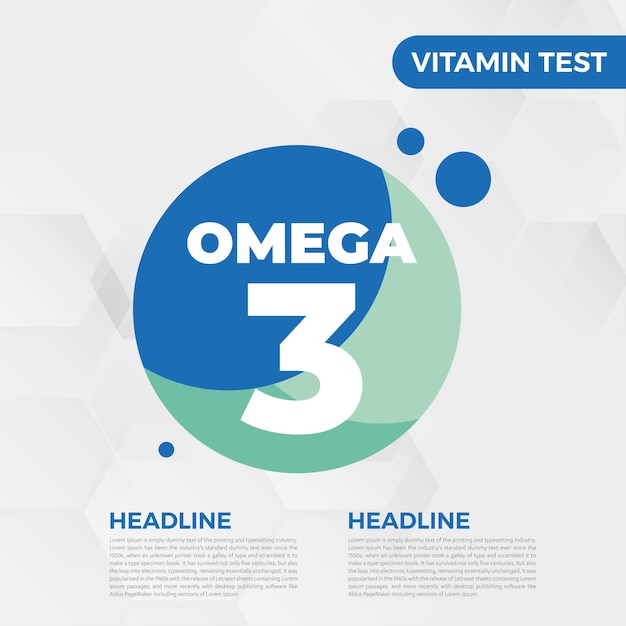 Omega3 vitamine icoon vector illustratie olie vis omega