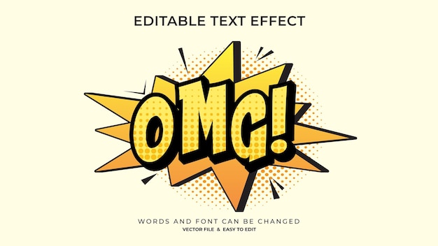 Omg text effects editable