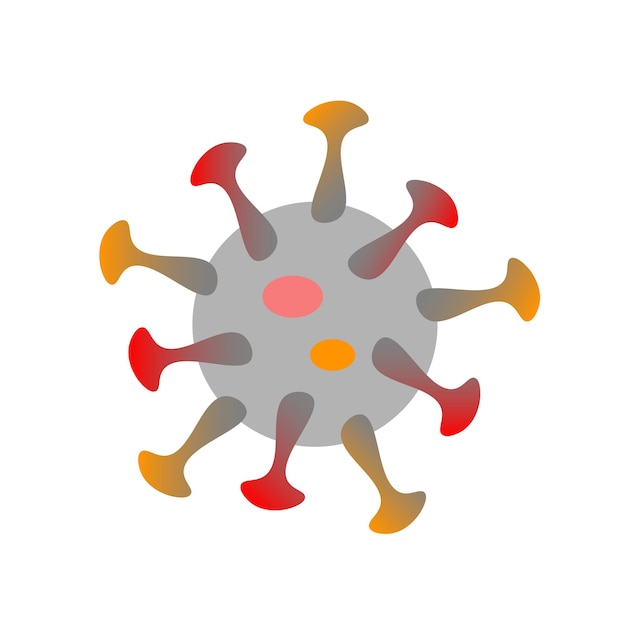 Vettore variante omicron di covid. nuovo ceppo di coronavirus. illustrazione per stampa, sfondi, copertine, packaging, poster, adesivi e design stagionale. isolato su sfondo bianco.