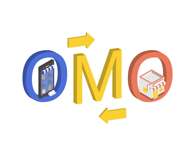 OMO or online merge offline is a marketing approach with offline and online channel for customers