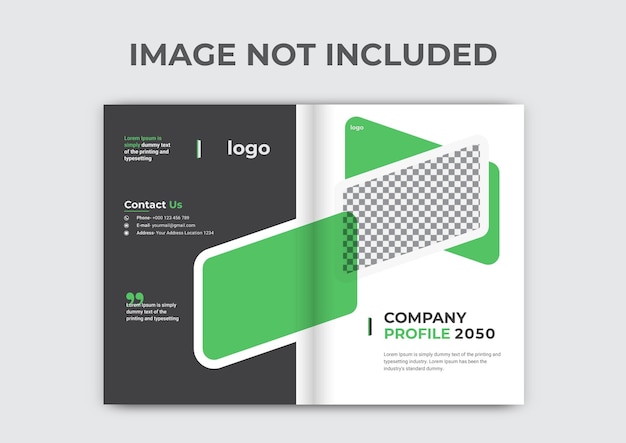 Vector omslag- of boekjesontwerp, schoon bedrijfsprofiel minimaal brochure een kleurrijk ontwerp