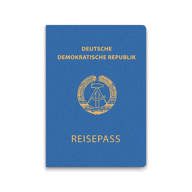Omslag paspoort van oost-duitsland
