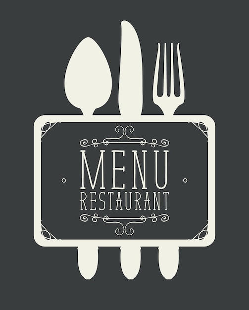 Omslagmenu voor restaurant