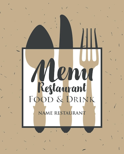 omslagmenu voor restaurant