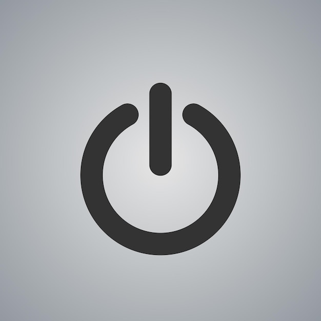 on_off_icon 黒のベクトル図