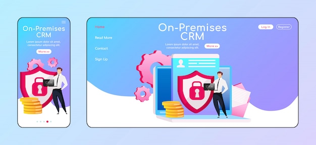 On-premise crm adaptieve homepage