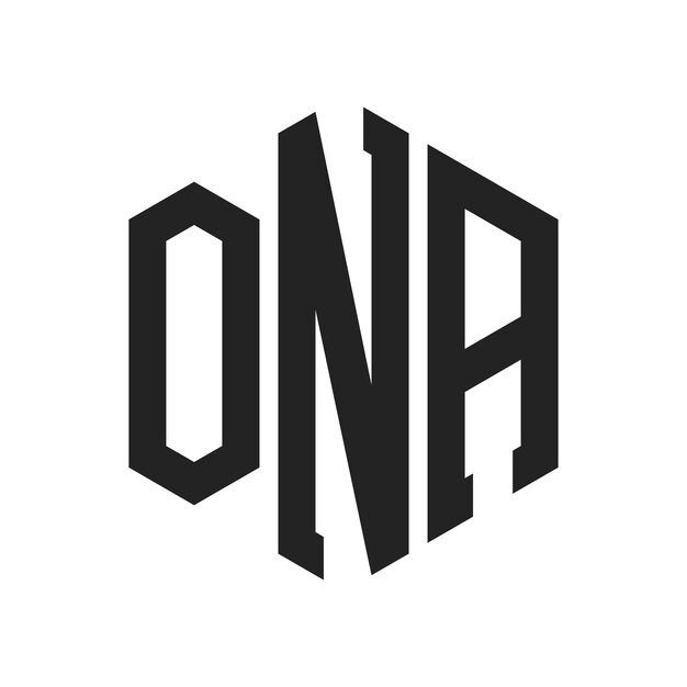 Дизайн логотипа ONA Первоначальная буква ONA Монограмма Логотип с использованием шестиугольной формы