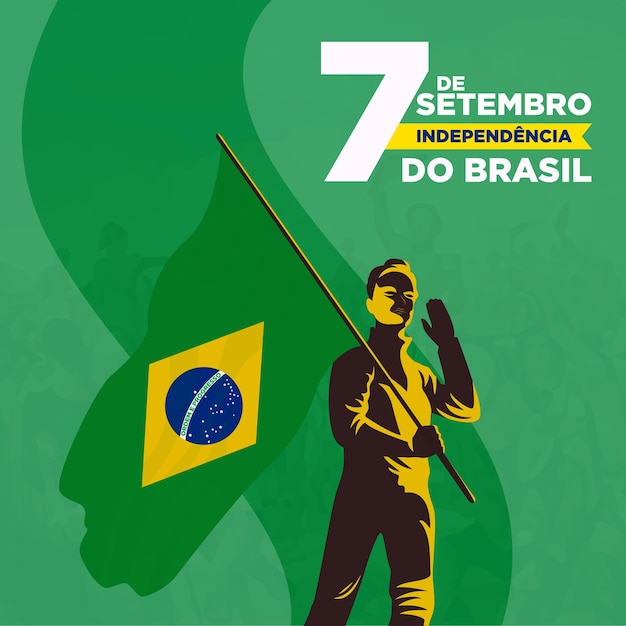 Vector onafhankelijkheidsdag brazilië 7 september onafhankelijkheidsdag brazilië 7 de setembro