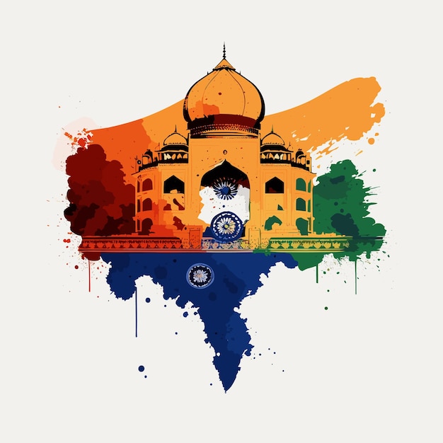 Onafhankelijkheidsdag van India vector ontwerp