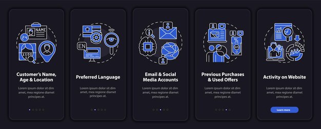 Onboarding-sjabloon voor slimme contentanalysecriteria