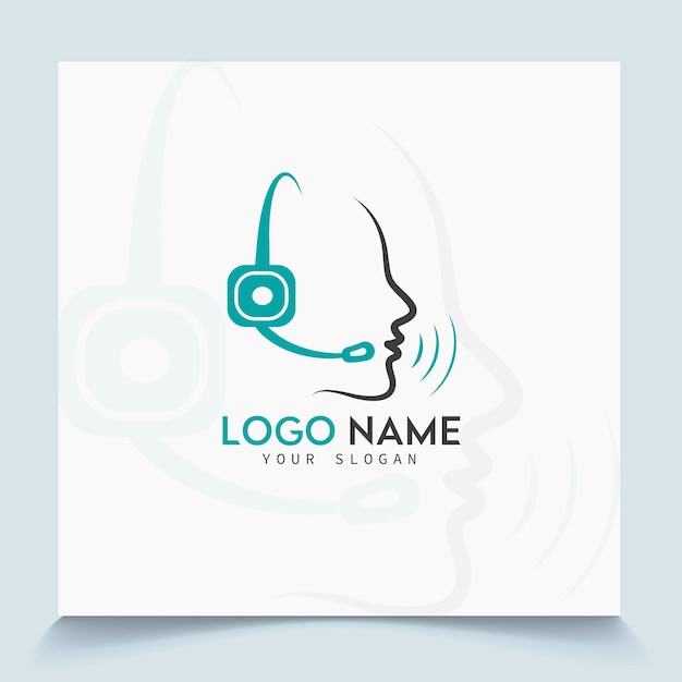 Ondersteuning Logo Ontwerp Met Witte Achtergrond En Premium Vector