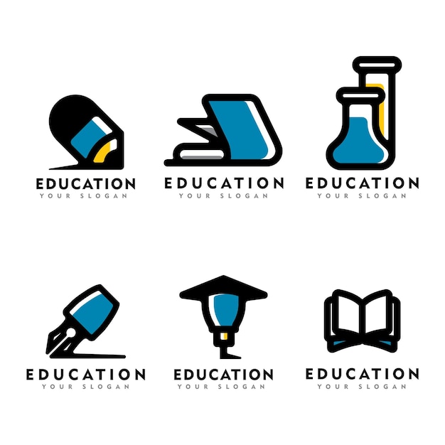 Vector onderwijs logo concept