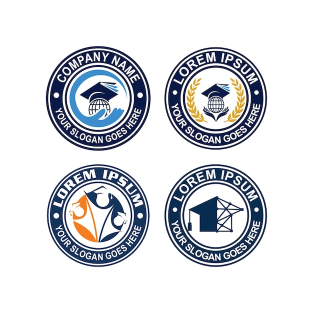 Onderwijs logo universiteit logo vector
