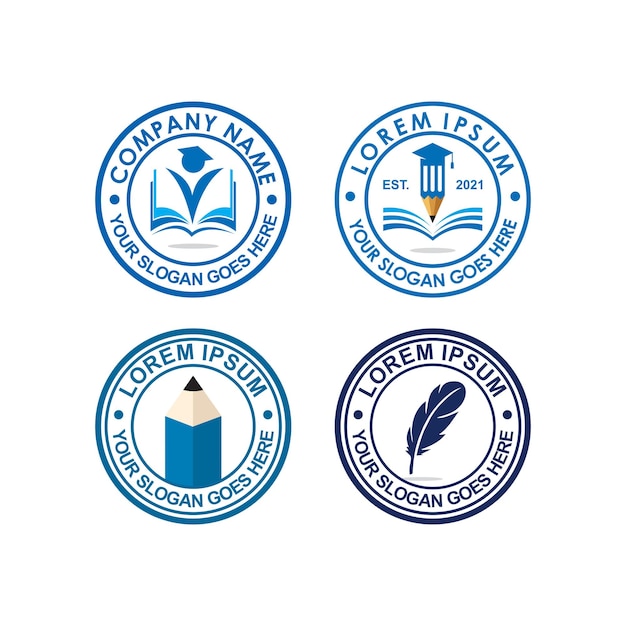 Vector onderwijs logo, universiteit logo vector