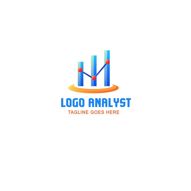 Vector onderzoek analist logo vector sjabloon