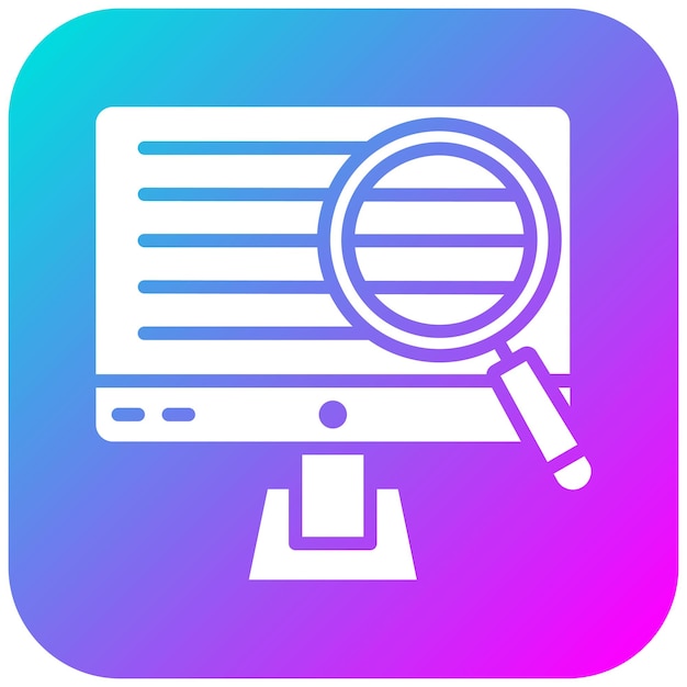 Onderzoeksvector-icone Kan worden gebruikt voor User Experience-iconset