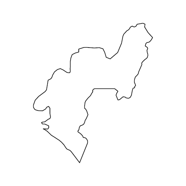 オンドー州地図 ナイジェリアの行政区画 ベクトルイラスト