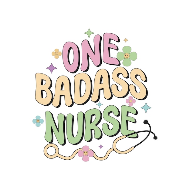 One badass nurse, nurse sublimation, nurse t shirt