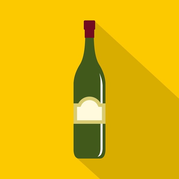 One bottle icon flat illustration of one bottle vector icon for web