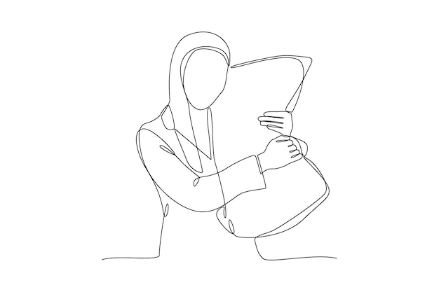 베개와 함께 누워 있는 행복한 사람들의 연속적인 선 그림 깊은 꿈과 잠자리 개념