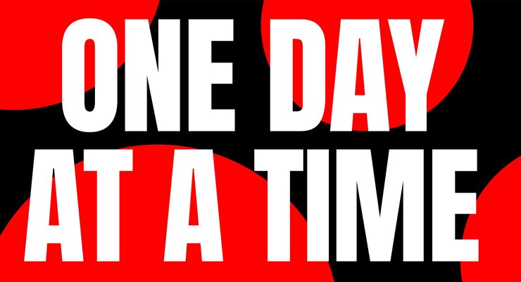 Vector one day at a time mental health awareness poster or tshirt design motivational quotes for wall