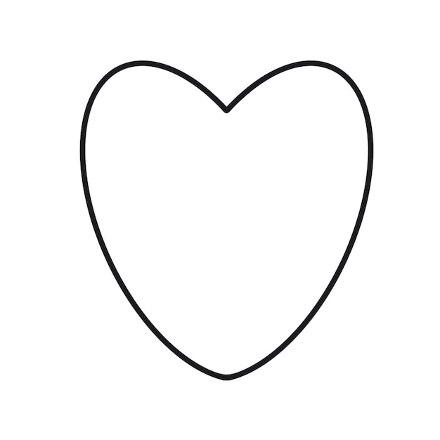 Vector one heart