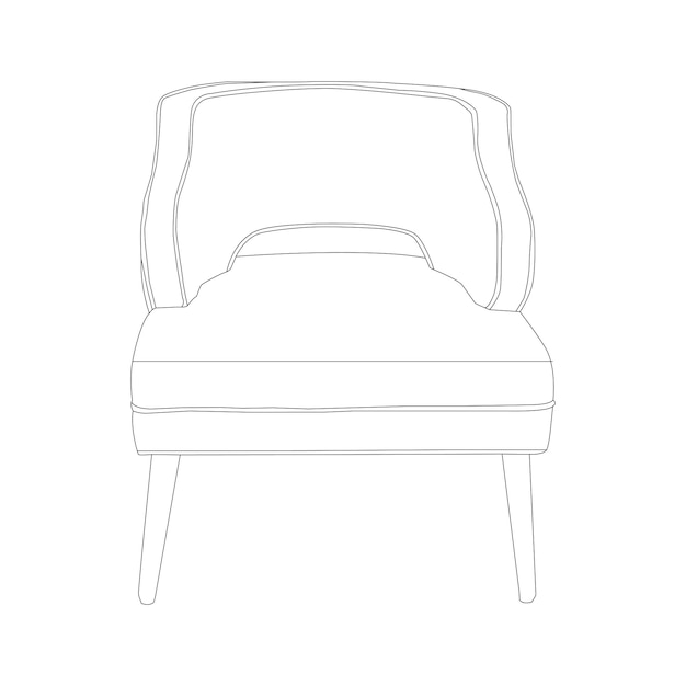 한 줄의 그림 의자
