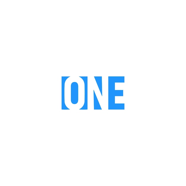 One logo vector logotype